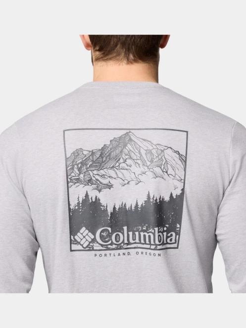 tricou cu maneci lungi pt. barbati Columbia CSC Seasonal Logo Long Sleeve Tee gri 7