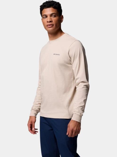 tricou cu maneci lungi pt. barbati Columbia CSC Seasonal Logo Long Sleeve Tee nisip 3