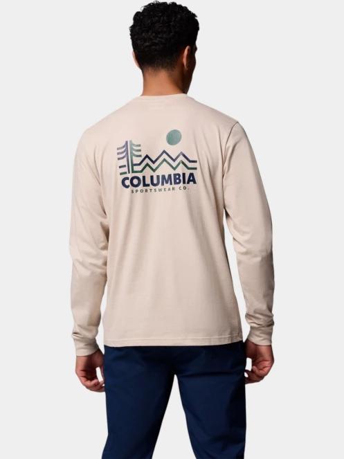tricou cu maneci lungi pt. barbati Columbia CSC Seasonal Logo Long Sleeve Tee nisip 4