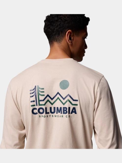 tricou cu maneci lungi pt. barbati Columbia CSC Seasonal Logo Long Sleeve Tee nisip 7