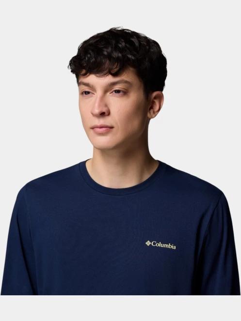 tricou cu maneci lungi pt. barbati Columbia CSC Seasonal Logo Long Sleeve Tee albastru 6