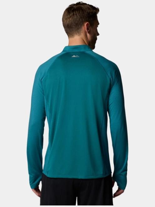 tricou cu maneci lungi, pentru sport pt. barbati Columbia M Endless Trail 1/2 Zip Mesh Long Sleeve verde 4