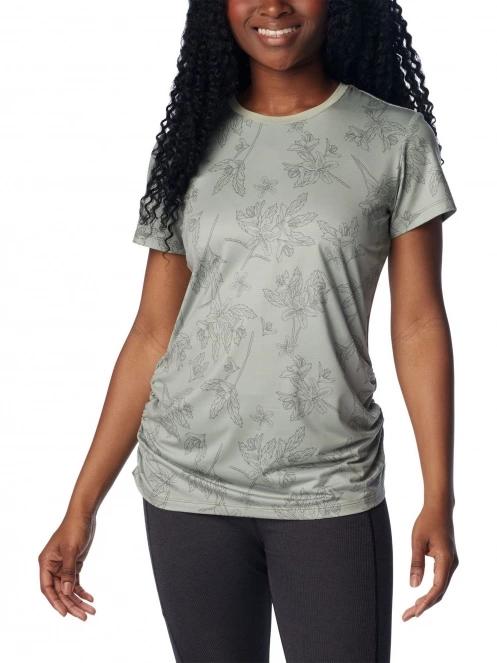 tricou de sport fara maneci pt. femei Columbia Leslie Falls Short Sleeve verde 2