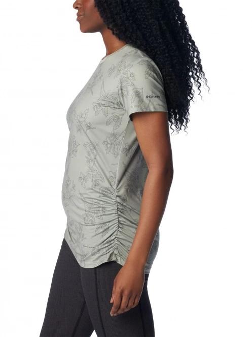 tricou de sport fara maneci pt. femei Columbia Leslie Falls Short Sleeve verde 3