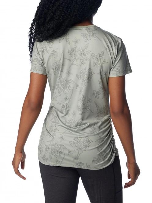 tricou de sport fara maneci pt. femei Columbia Leslie Falls Short Sleeve verde 4