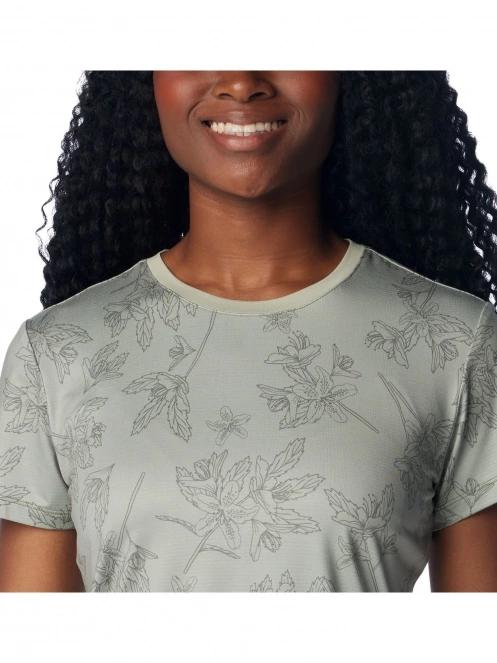 tricou de sport fara maneci pt. femei Columbia Leslie Falls Short Sleeve verde 5