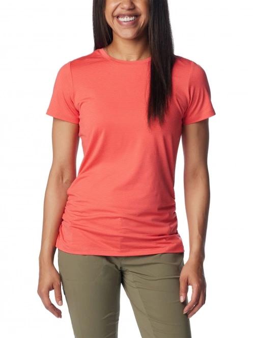 tricou de sport fara maneci pt. femei Columbia Leslie Falls Short Sleeve rosu 2