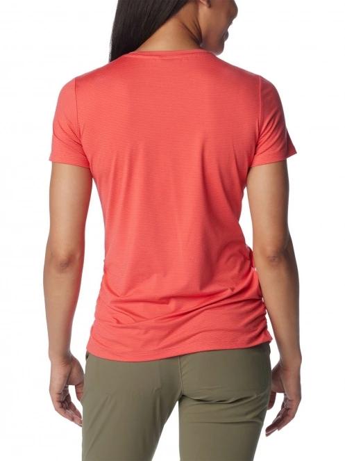 tricou de sport fara maneci pt. femei Columbia Leslie Falls Short Sleeve rosu 4