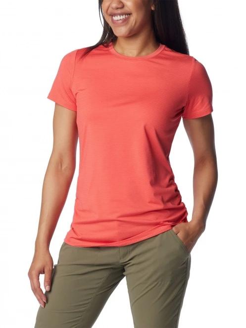tricou de sport fara maneci pt. femei Columbia Leslie Falls Short Sleeve rosu 5