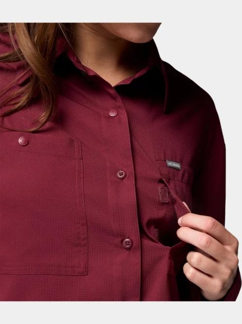 camasa de drumetie cu maneci lungi pt. femei Columbia Silver Ridge Utility Long Sleeve Shirt rosu 9