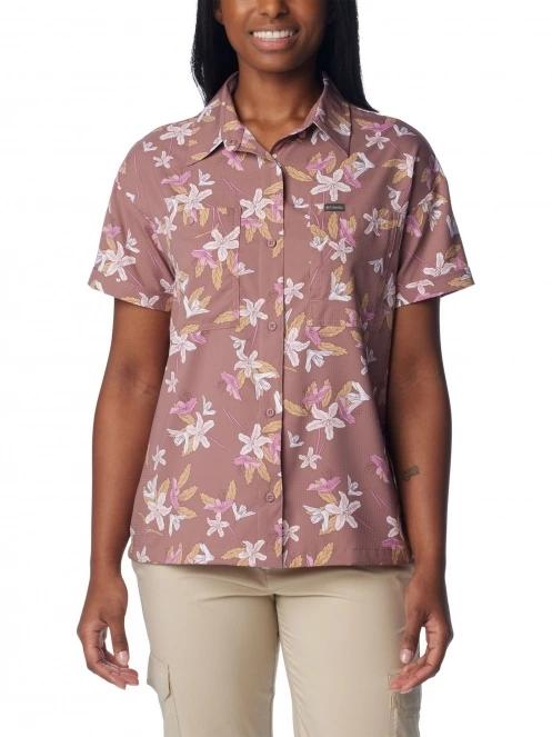 camasa de drumetie cu maneci scurte pt. femei Columbia Silver Ridge Utility Short Sleeve Shirt violet 2