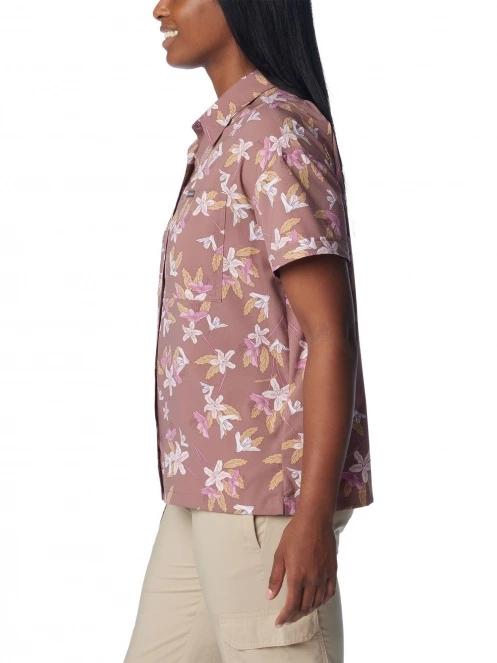 camasa de drumetie cu maneci scurte pt. femei Columbia Silver Ridge Utility Short Sleeve Shirt violet 3