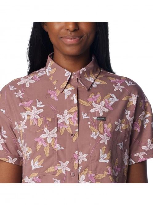 camasa de drumetie cu maneci scurte pt. femei Columbia Silver Ridge Utility Short Sleeve Shirt violet 5