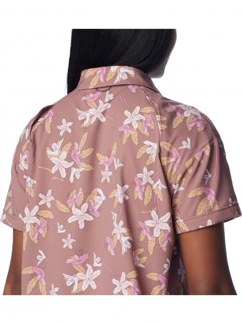 camasa de drumetie cu maneci scurte pt. femei Columbia Silver Ridge Utility Short Sleeve Shirt violet 6