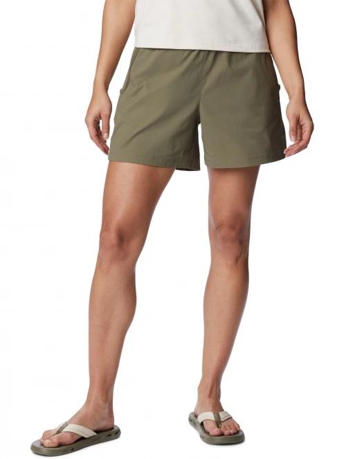 pantaloni scurti pentru drumetii pt. femei Columbia Leslie Falls Short verde 2