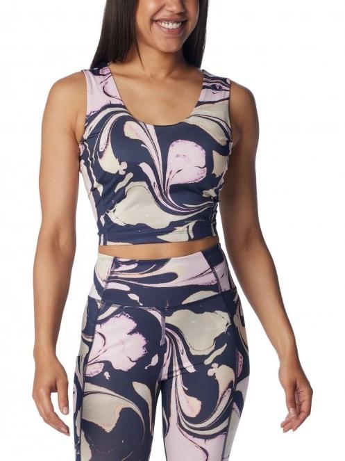 tricou de sport fara maneci pt. femei Columbia Boundless Trek Tank albastru 2