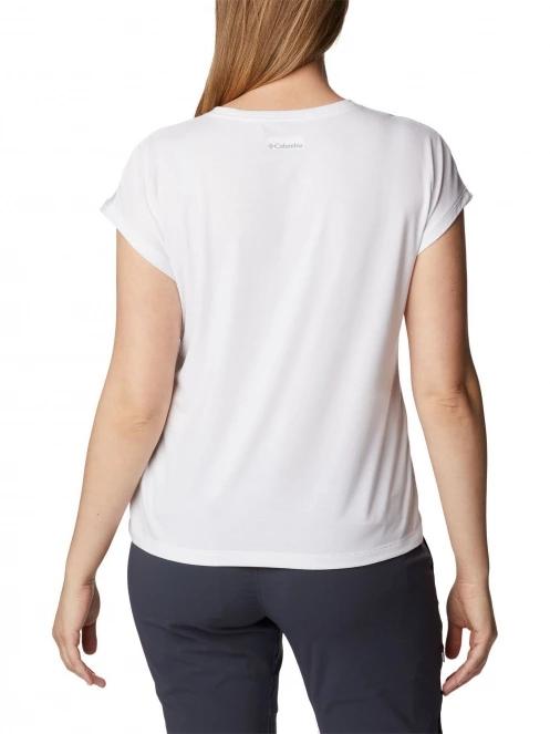 tricou cu maneci scurte pt. femei Columbia Boundless Trek Short Sleeve Tee alb 4