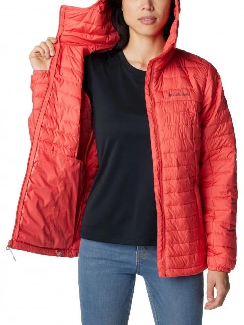 geaca matlasata de tranzitie pt. femei Columbia Silver Falls Hooded Jacket rosu 6