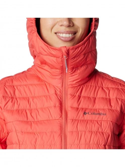 geaca matlasata de tranzitie pt. femei Columbia Silver Falls Hooded Jacket rosu 7