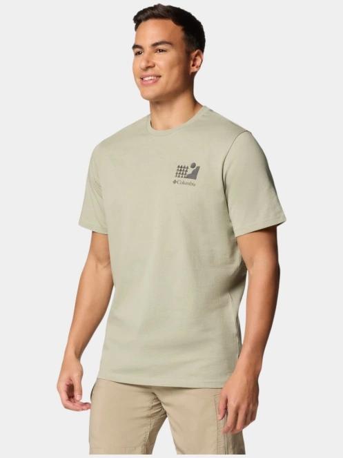 tricou cu maneci scurte pt. barbati Columbia Explorers Canyon Back SS Tee verde 3