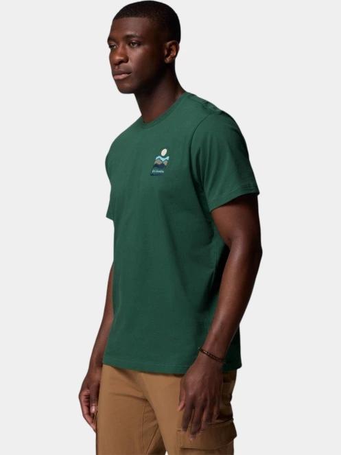 tricou cu maneci scurte pt. barbati Columbia Explorers Canyon Back Short Sleeve Tee verde 3