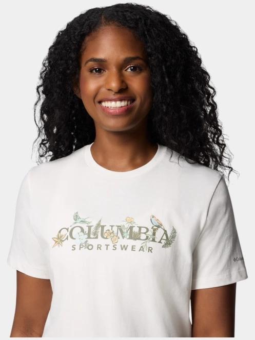 tricou cu maneci scurte pt. femei Columbia Boundless Beauty Logo SS Tee alb 5