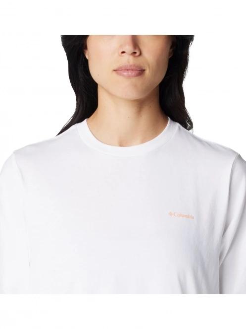 tricou cu maneci scurte pt. femei Columbia North Cascades Graphic Short Sleeve Tee alb 5