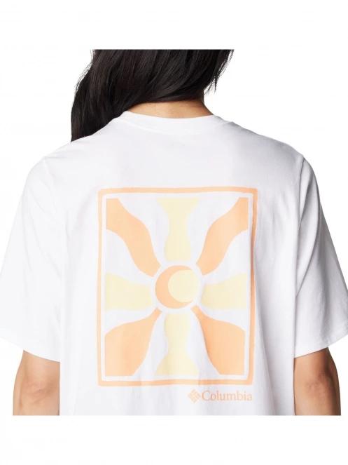 tricou cu maneci scurte pt. femei Columbia North Cascades Graphic Short Sleeve Tee alb 6