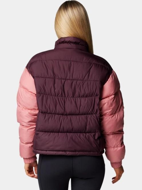 geaca matlasata de tranzitie pt. femei Columbia Pike Lake II Cropped Jacket rosu 4