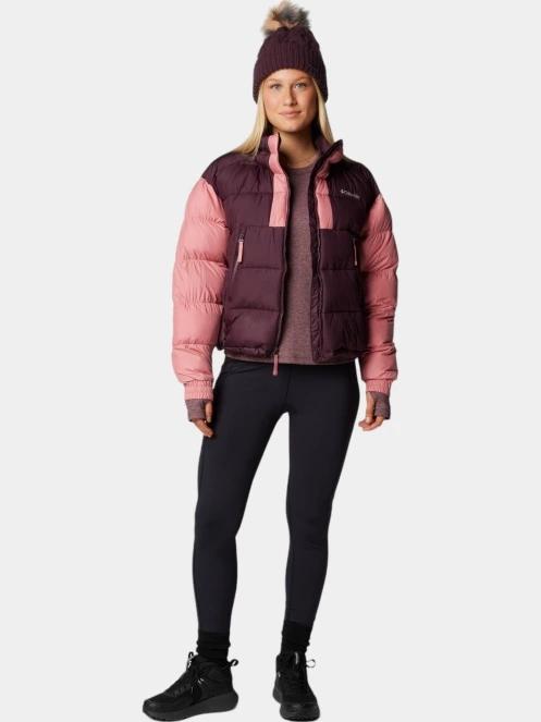 geaca matlasata de tranzitie pt. femei Columbia Pike Lake II Cropped Jacket rosu 5