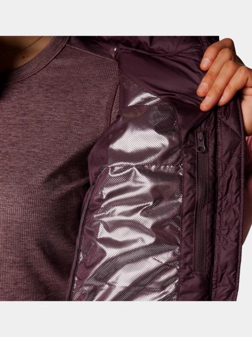 geaca matlasata de tranzitie pt. femei Columbia Pike Lake II Cropped Jacket rosu 7
