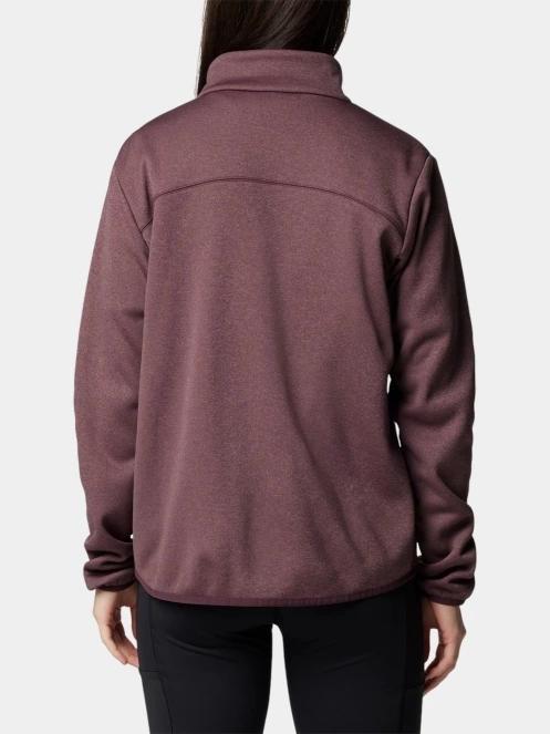 pulover polar pt. femei Columbia Columbia Hike Tech Fleece Full Zip rosu 4