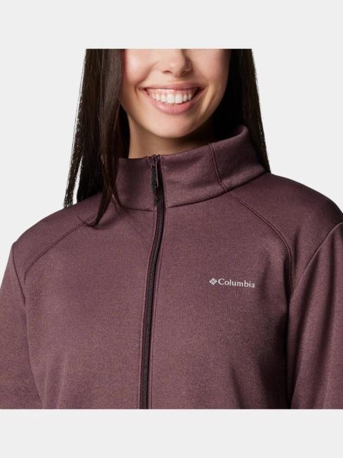 pulover polar pt. femei Columbia Columbia Hike Tech Fleece Full Zip rosu 7