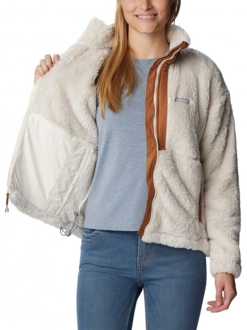 pulover polar pt. femei Columbia Boundless Discovery Sherpa Full Zip nisip 6