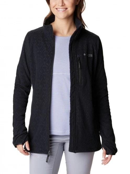 pulover polar pt. femei Columbia Titan Pass 3.0 Full Zip Fleece negru 5