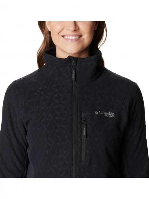 pulover polar pt. femei Columbia Titan Pass 3.0 Full Zip Fleece negru 7