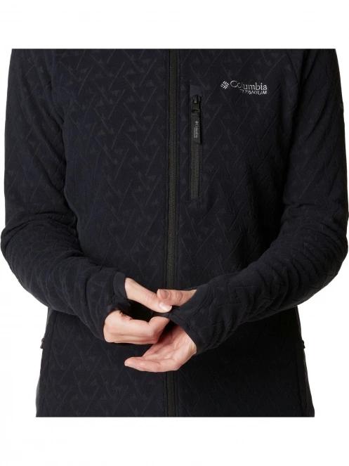 pulover polar pt. femei Columbia Titan Pass 3.0 Full Zip Fleece negru 8
