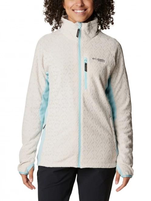 pulover polar pt. femei Columbia Titan Pass 3.0 Full Zip Fleece nisip 2