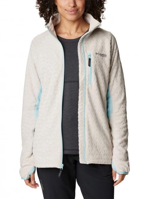 pulover polar pt. femei Columbia Titan Pass 3.0 Full Zip Fleece nisip 5