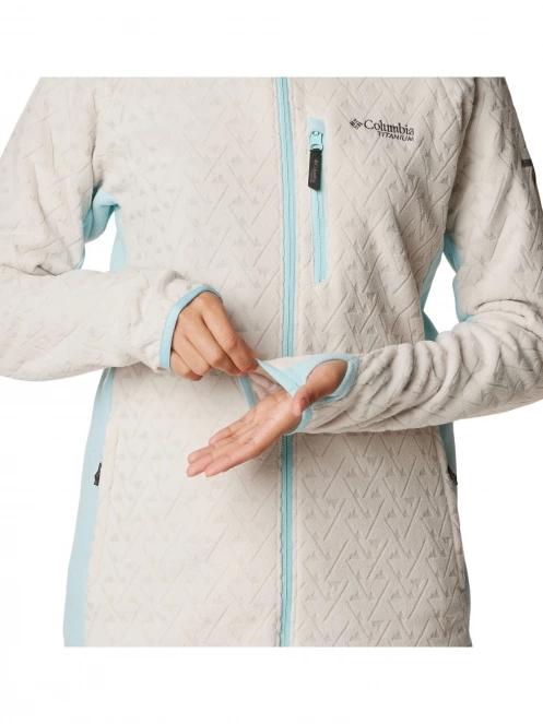 pulover polar pt. femei Columbia Titan Pass 3.0 Full Zip Fleece nisip 8