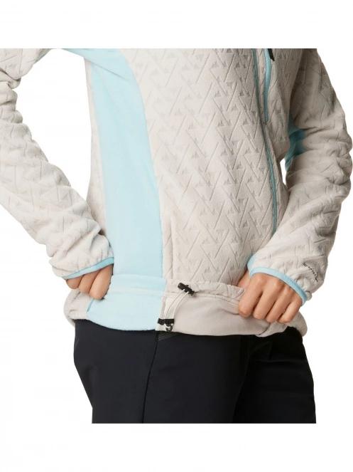 pulover polar pt. femei Columbia Titan Pass 3.0 Full Zip Fleece nisip 9