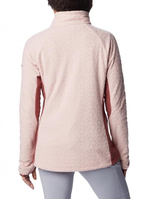 pulover polar pt. femei Columbia Titan Pass 3.0 Full Zip Fleece roz 4
