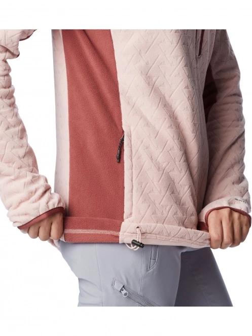pulover polar pt. femei Columbia Titan Pass 3.0 Full Zip Fleece roz 8