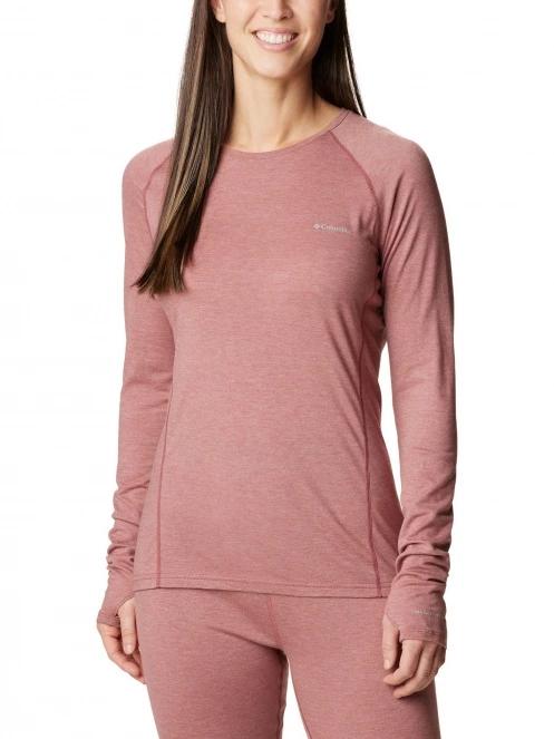 top lenjerie de corp pt. femei Columbia Tunnel Springs Wool Crew rosu 2