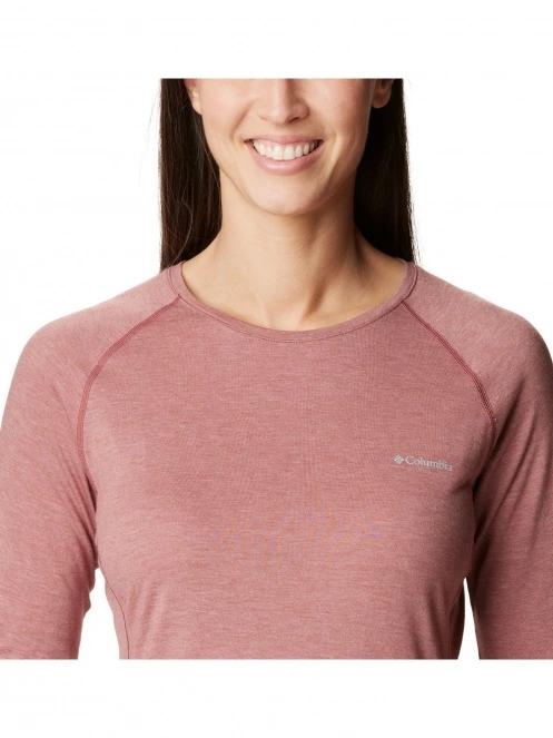 top lenjerie de corp pt. femei Columbia Tunnel Springs Wool Crew rosu 6
