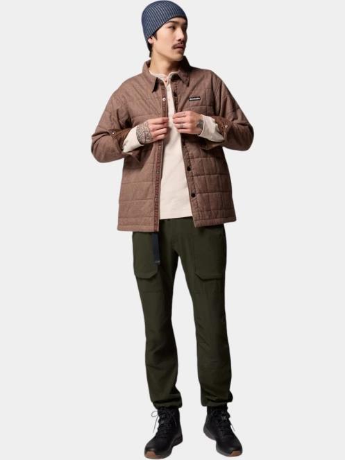 jacheta de primavara pt. barbati Columbia Landroamer Quilted Shirt Jacket maro 5
