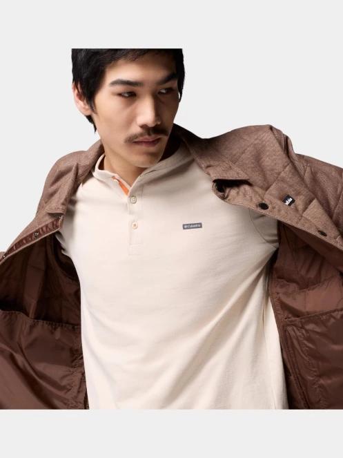 jacheta de primavara pt. barbati Columbia Landroamer Quilted Shirt Jacket maro 7