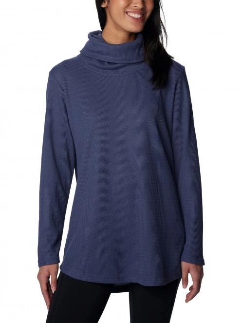 pulover pt. femei Columbia Holly Hideaway Waffle Cowl Neck Pullove albastru 2