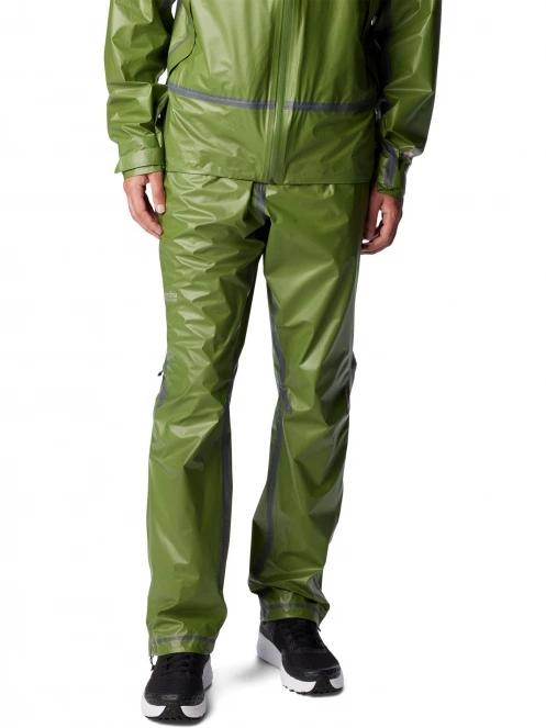 pantaloni de drumetie pt. barbati Columbia Outdry Extreme Wyldwood Rain Pant verde 2