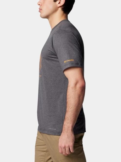 tricou pentru sport, cu maneci scurte pt. barbati Columbia Kwick Hike Graphic Short Sleeve Tee negru 3